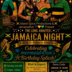 Jamaica Night — Reggae Party & Mermaid4Fun Birthday Splash